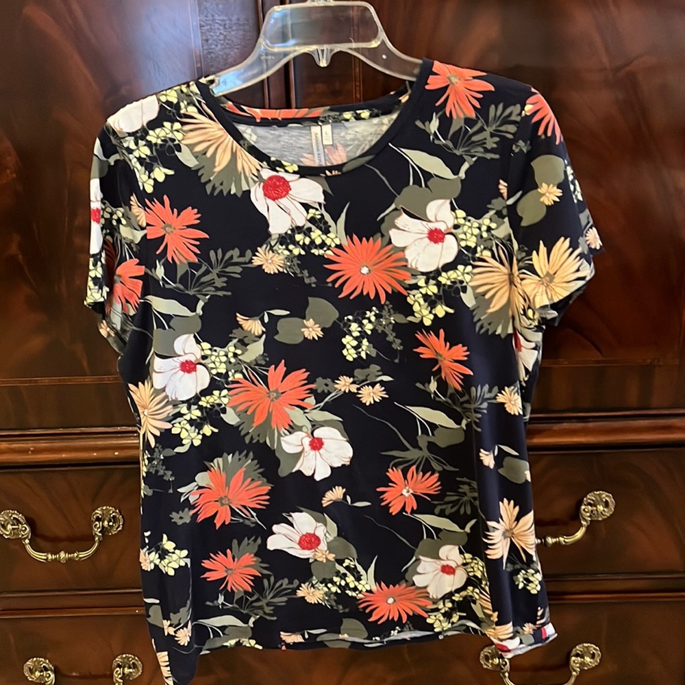 Banana Republic Floral Tee Top